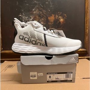 Adidas Own the game 2.0 men’s basketball shoes white size 8